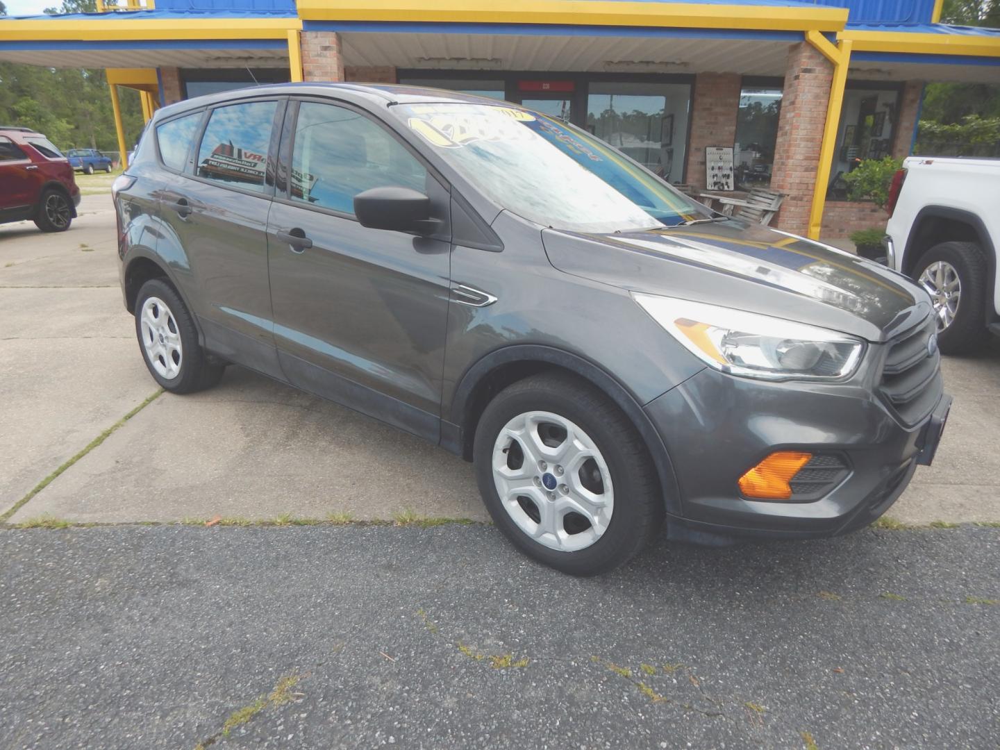 2017 Charcoal Metallic /Gray Ford Escape S (1FMCU0F71HU) with an 1.5L 4 cyl. engine, Automatic transmission, located at 3120 W Tennessee St, Tallahassee, FL, 32304-1002, (850) 575-6702, 30.458841, -84.349648 - Photo#0